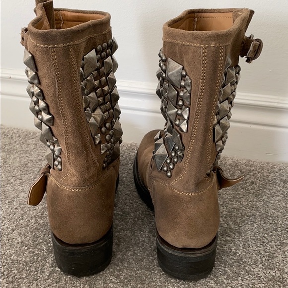 Ash studded suede biker boots - Picture 6 of 8
